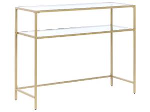 Konsolentisch ALINE Gold - Glas - 100 x 80 x 36 cm