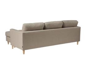 Chaiselongsofa Marino Braun - Textil - 219 x 82 x 151 cm