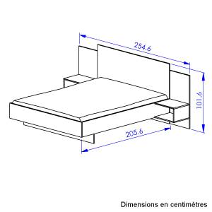 Lit Garlone 255 x 206 cm