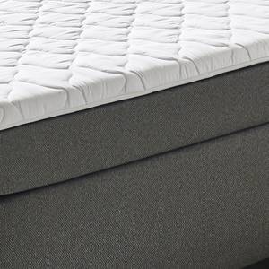 Lit boxspring Philly Gris - Bois manufacturé - 207 x 87 x 180 cm