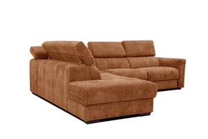 Ecksofa Calvera 5-Sitzer Dunkelorange