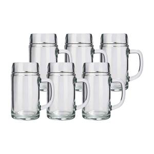 Bierkrüge Styria 6er Set Glas - 9 x 16 x 9 cm