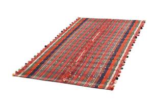 Tapis Jajim CCXLV Rouge - Textile - 124 x 1 x 214 cm