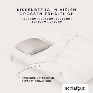 Kissenbezug Woven Fade Satin Weiß - 60 x 80 cm