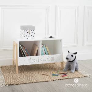 Bücherregal für Kinderzimmer Weiß - Holzwerkstoff - 30 x 40 x 60 cm