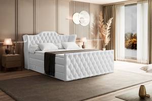 Boxspringbett VILA-Z KING Hochglanz Weiß - Breite: 180 cm