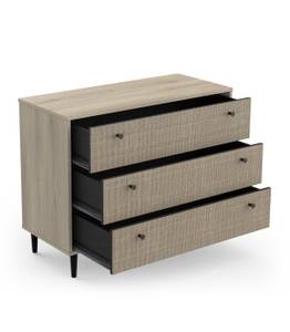 Kommode Saïgon Beige - Holzwerkstoff - 40 x 73 x 91 cm