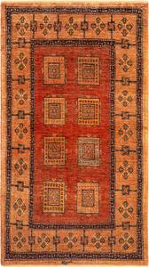 Tapis Kashkuli CLVIII Orange - Textile - 101 x 1 x 181 cm