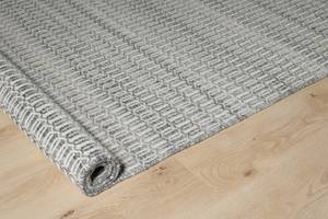 Handgefertigter Teppich Talula Beige - Grau - Kunststoff - 160 x 230 x 1 cm