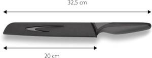 Brotmesser BlackSteel EW-SS-0130 Schwarz - Metall - Kunststoff - 4 x 2 x 33 cm