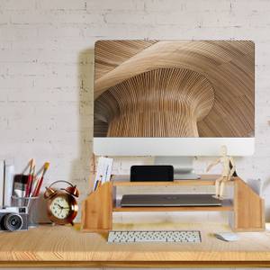Monitorständer aus Bambus Braun - Bambus - 58 x 16 x 25 cm