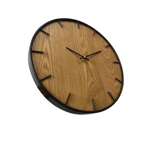 Horloge murale Castano Marron - Bois manufacturé - 5 x 40 x 40 cm