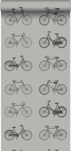 Tapete Fahrräder 7109 Grau
