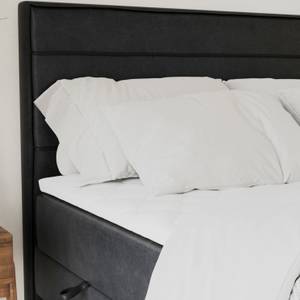 Boxspringbett Chiasso Schwarz - Breite: 163 cm