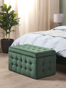 Pouf ottoman MICHIGAN Vert foncé - Vert