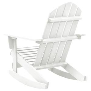 Chaise à bascule de jardin 3009982 Blanc - Bois manufacturé - Bois/Imitation - 70 x 92 x 92 cm