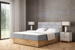 Boxspringbett LOLLY7 Hellgrau - Breite: 169 cm - H3