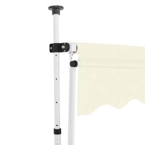 Auvent rétractable 296524-3 Blanc crème - Largeur : 150 cm