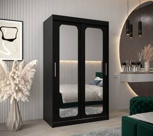 Armoire à portes coulissantes promo t3 Noir - Largeur : 120 cm - 2 porte