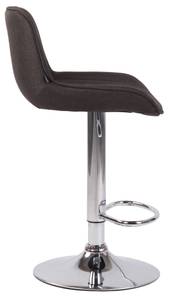 Tabouret de bar Lentini Gris lava - Argenté