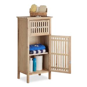 Badschrank Walnuss freistehend Braun - Holzwerkstoff - 40 x 82 x 29 cm