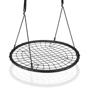 Nestschaukel mit Netz 120 cm Schwarz - Metall - Kunststoff - 120 x 140 x 120 cm