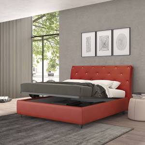 Talamo Italia Strauss quadratisches und Rot - Kunstleder - 225 x 109 x 135 cm