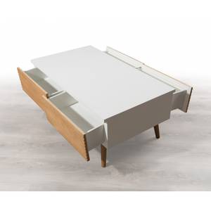 Table basse 4 tiroirs Beige - Bois manufacturé - 50 x 39 x 90 cm