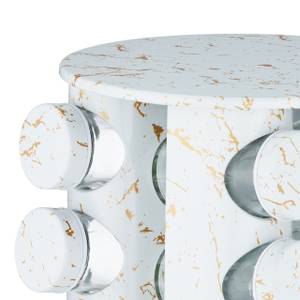 Tourniquet à épices effet marbre Doré - Translucide - Blanc
