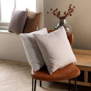 Housse de coussin James Beige - Textile - 45 x 45 x 45 cm