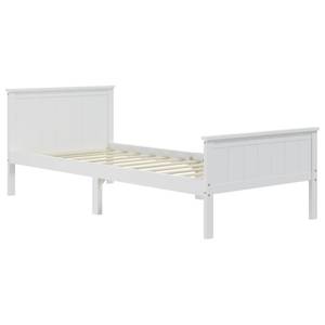 Cadre de lit 3014967 Blanc - Largeur : 108 cm