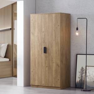 Armoire de chambre Eiselfing Marron - Bois manufacturé - 80 x 176 x 52 cm