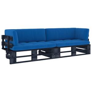 Palettensofa 3016503-5 (2-teilig) Schwarz - Dunkelblau