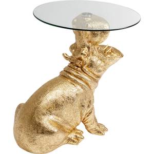 Table d'appoint hippopotame Doré - Matière plastique - 49 x 60 x 58 cm