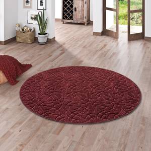 Teppich Frieda Rund Rot - 133 x 133 cm