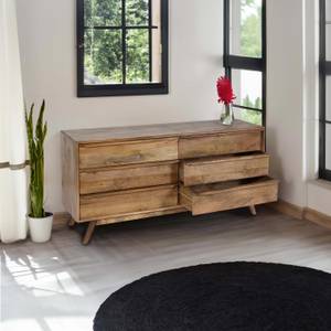 Kommode L96 Braun - Holzart/Dekor - Holz teilmassiv - 150 x 72 x 42 cm