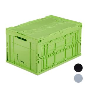 1 x Transportbox 60 L mit Deckel grün Grün - Kunststoff - 59 x 33 x 40 cm