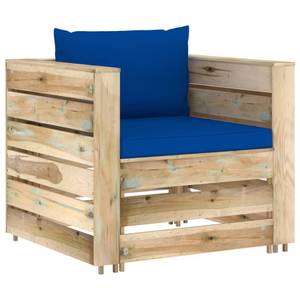 Garten-Lounge-Set Blau - Metall - Holzart/Dekor - 70 x 66 x 60 cm