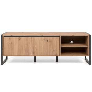 TV-Lowboard 2115 Marron - Gris - Bois manufacturé - 160 x 55 x 40 cm