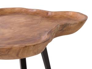 Table d'appoint ELSA Noir - Marron - Bois massif - 60 x 51 x 56 cm