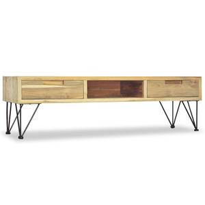 TV-Schrank 244575 Braun - Massivholz - Holzart/Dekor - 35 x 35 x 120 cm