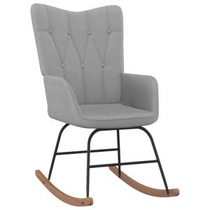 Chaise à bascule avec tabouret 3010050-2 Gris lumineux