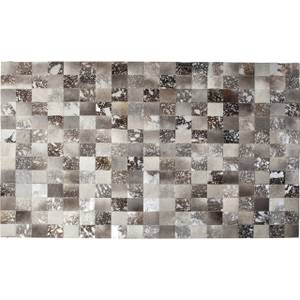 Tapis Cosmo Grey Fur Gris - Cuir véritable - 300 x 1 x 200 cm