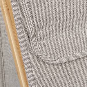 Wäschekorb Stoff-Bambus-Mix Braun - Grau - Bambus - Textil - 45 x 60 x 39 cm