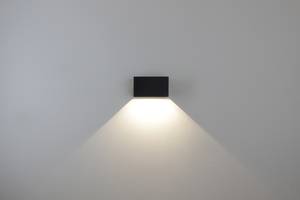 LED Außenleuchte Dakar Grau - Metall - 10 x 11 x 18 cm