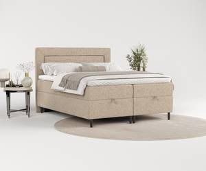 Boxspringbett Nea Beige - Breite: 140 cm