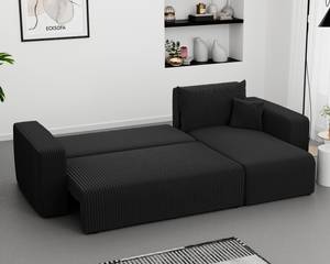 Ecksofa Piano Schwarz