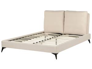 Lit double MELLE Beige - Crème - 155 x 98 x 240 cm