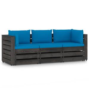 Gartensofa Blau - Massivholz - Holzart/Dekor - 70 x 66 x 69 cm