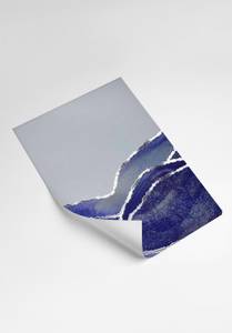 Marine Ozean Silber Poster Set Papier - 70 x 50 x 70 cm